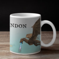 Fire Breathing Dragon Wyvern Personalised