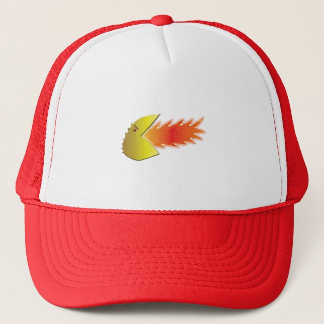 Fire-Breathing Head Graphic Hat (Front)