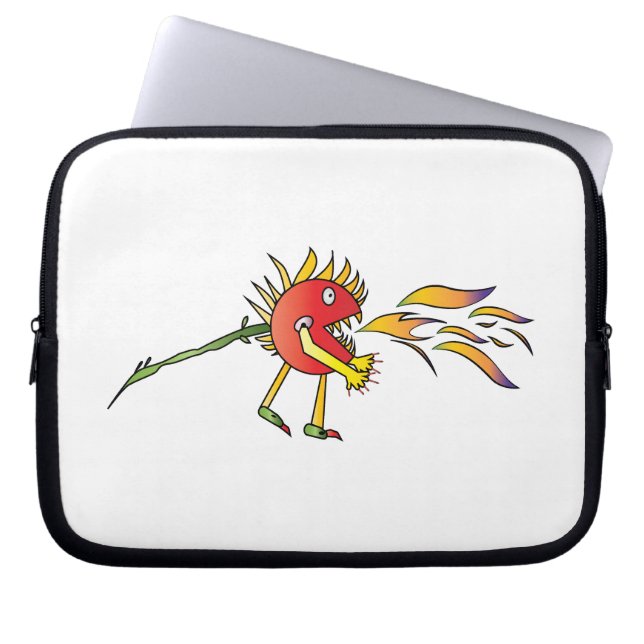 Fire breathing laptop sleeve (Front)
