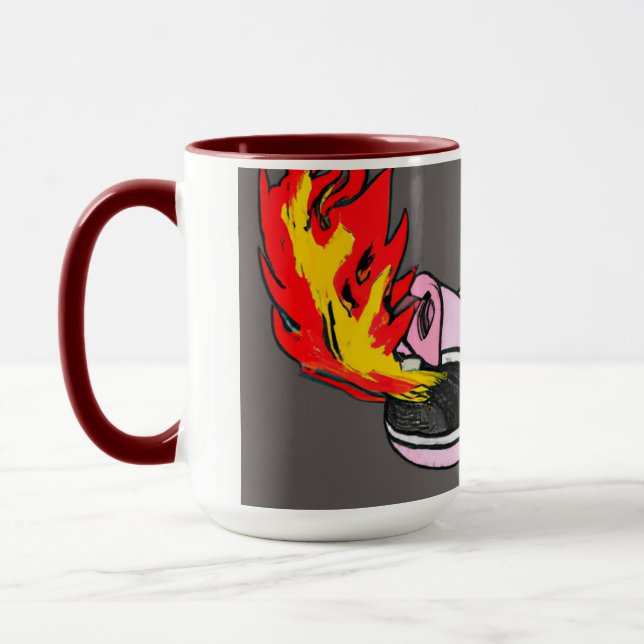 Fire Breathing Pig Mug (Left)