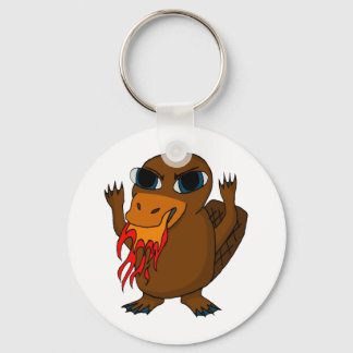 Fire Breathing Platypus Key Ring