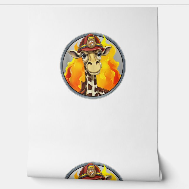 Fire Brigade Giraffe  Wallpaper (Unrolling)