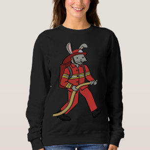 Fire brigade rabbit rabbit firefighter sweatshirt