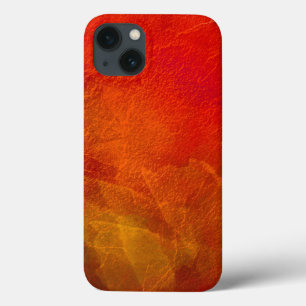 Fire - Bright Orange Red Yellow Abstract Art iPhone 13 Case