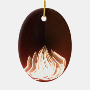 Fire Burning Hakuna Matata in Life.png Ceramic Tree Decoration