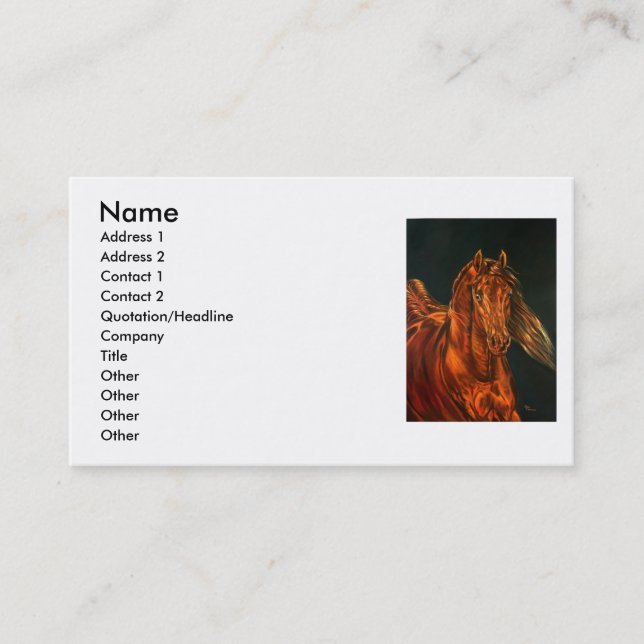 Fire Business Card (Front)