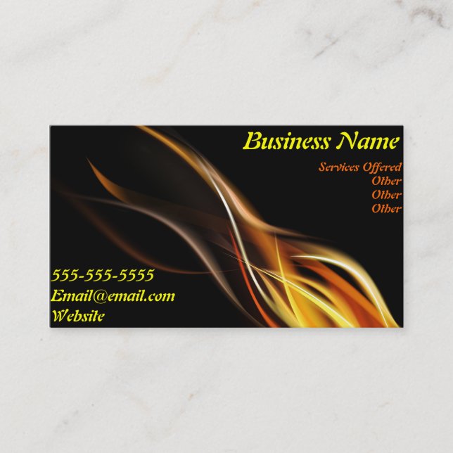 Fire Business Card (Front)