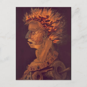 Fire by Giuseppe Arcimboldo Postcard