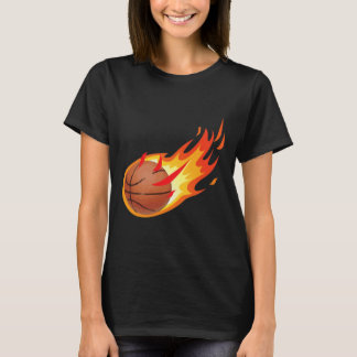Fire Byll Bysketbyll Shot Is Fire And Makes Games  T-Shirt