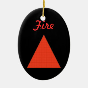 Fire Ceramic Tree Decoration
