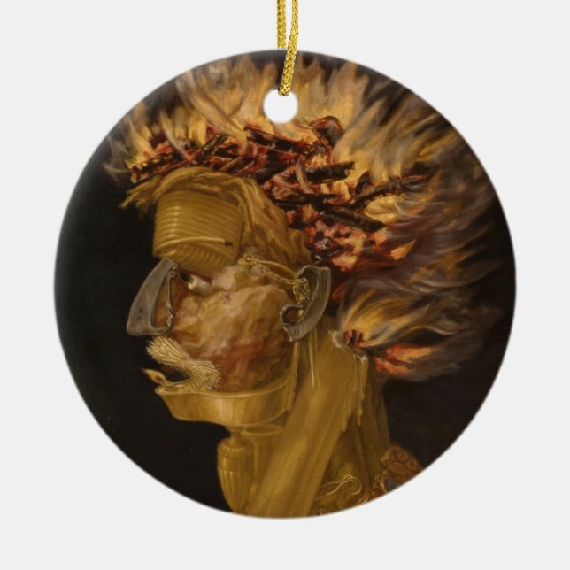 Fire Ceramic Tree Decoration (Front)