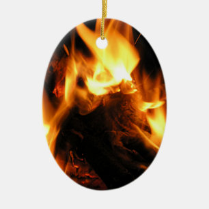Fire Ceramic Tree Decoration