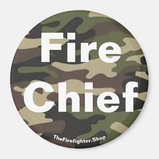 Fire Chief camo magnet