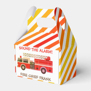 Fire Chief Fire Truck Fire Engine Favour Box