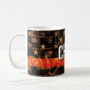 Fire Chief Firefighter Flag Coffee Mug