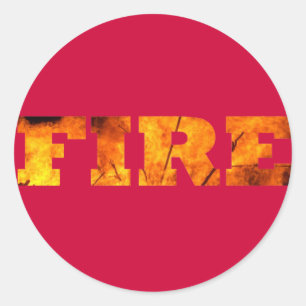 Fire Classic Round Sticker