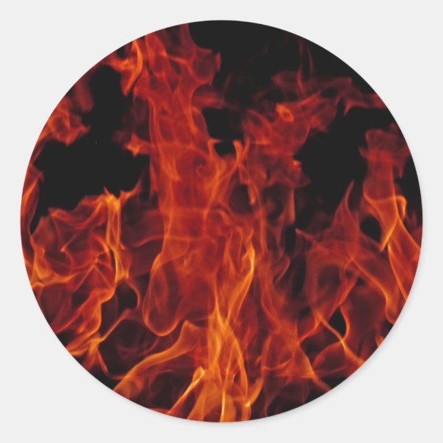 Fire Classic Round Sticker (Front)