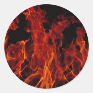 Fire Classic Round Sticker