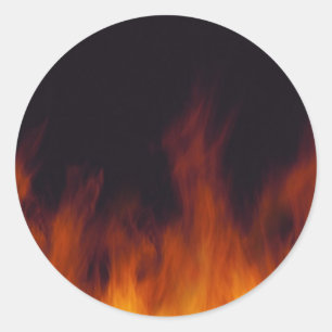 FIRE CLASSIC ROUND STICKER