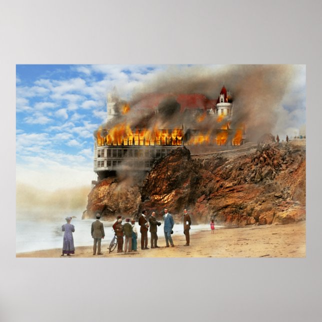 Fire - Cliffside fire 1907 Poster (Front)