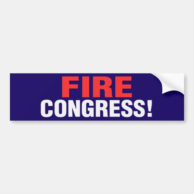 Fire Congress! Bumper Sticker (Front)