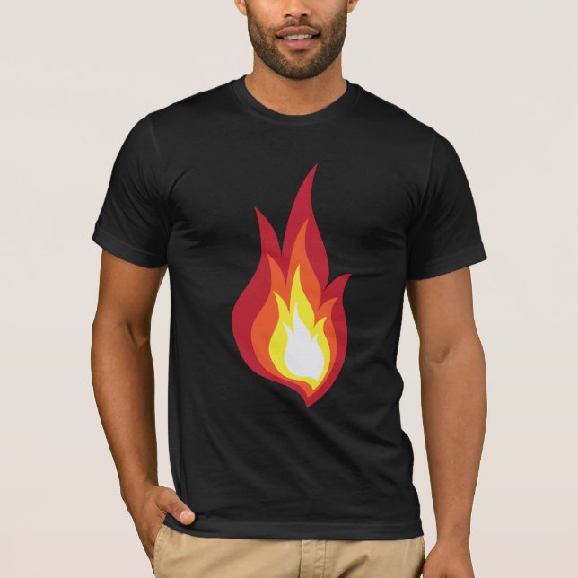 Fire costume flame - it glows fireworks T-Shirt (Front)