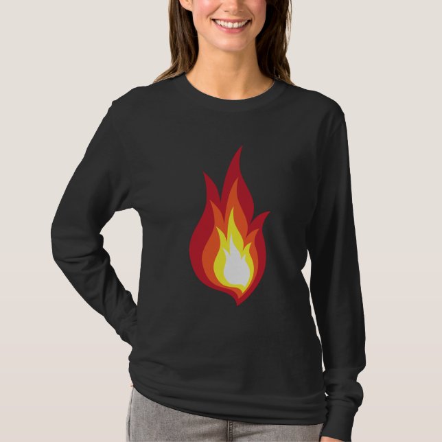 Fire costume flame - it glows fireworks T-Shirt (Front)
