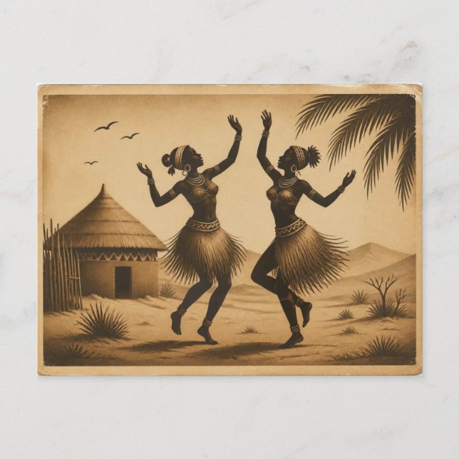Fire Dance Nassau Bahamas Folk Ar Postcard (Front)