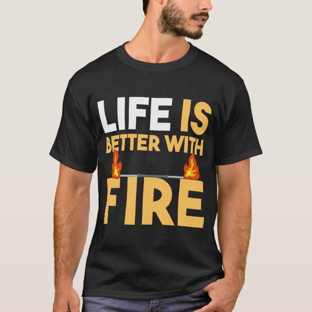 Fire Dancing Poi Spinning Dancer Balls Beginner Sp T-Shirt (Front)
