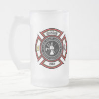 Fire Department ADD NAME Firefighter Badge Rescue