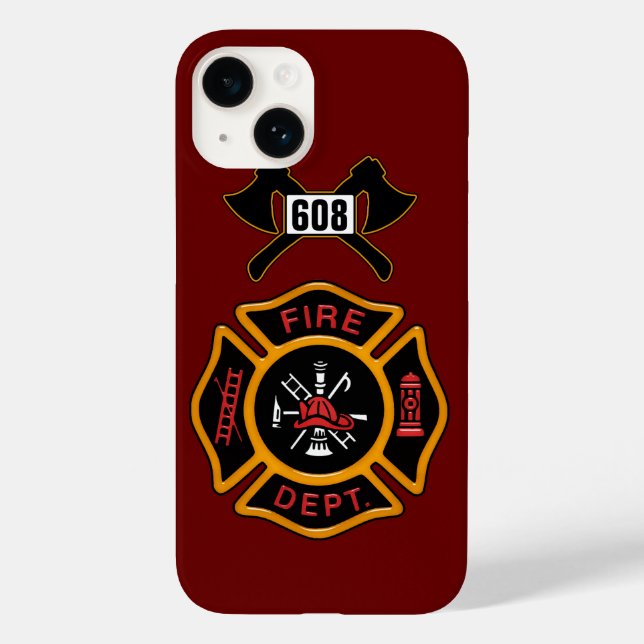 Fire Department Badge Case-Mate iPhone Case (Back)