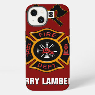 Fire Department Badge Name Template iPhone 13 Case