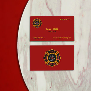 Fire Department Business Card