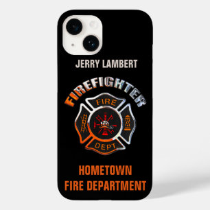 Fire Department Chrome Name Template Case-Mate iPhone 14 Case