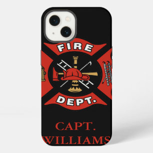 Fire Department Fire Fighter Customised Name iPhone 13 Case