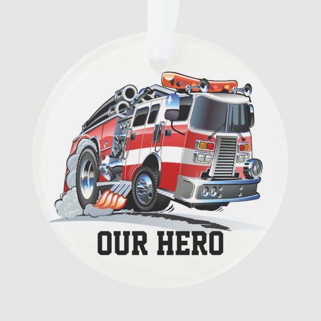 Fire Department Firefighter Ornament (Front)