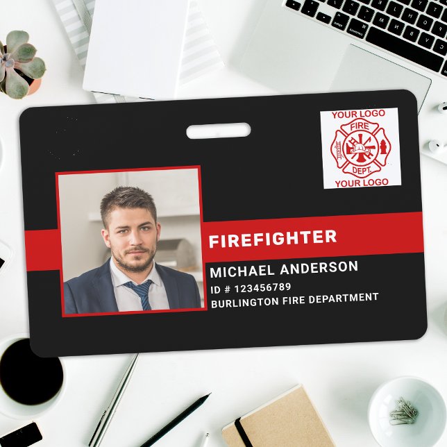 Fire Department Fireman ID Photo Firefighter ID Badge (Creator Uploaded)