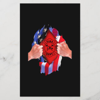 Fire Department Flag Firefighter Thin Red Line Flyer