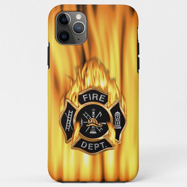Fire Department Flames Case-Mate iPhone Case (Back)
