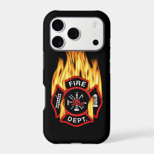 Fire Department Flaming Badge