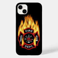 Fire Department Flaming Badge