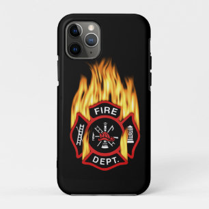 Fire Department Flaming Badge Case-Mate iPhone Case