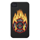 Fire Department Flaming Badge