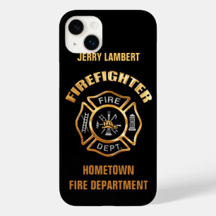 Fire Department Gold Name Template Case-Mate iPhone 14 Plus Case