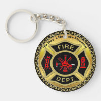 Fire Department logo Black And Gold Badge