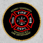 Fire Department logo Black And Red Badge1r