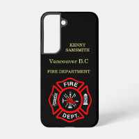 Fire Department logo Black And Red Badge