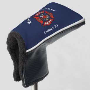 Fire Department Logo Custom Golf Head Cover