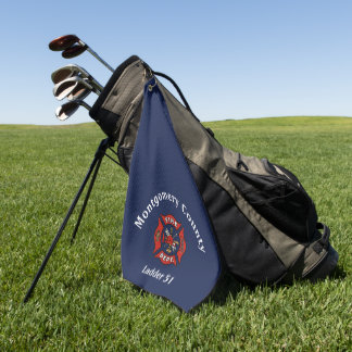 Fire Department Logo Custom  Golf Towel