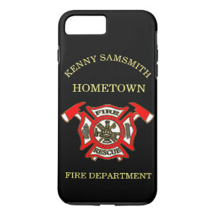 Fire Department logo Gold And Red Badge Case-Mate iPhone Case